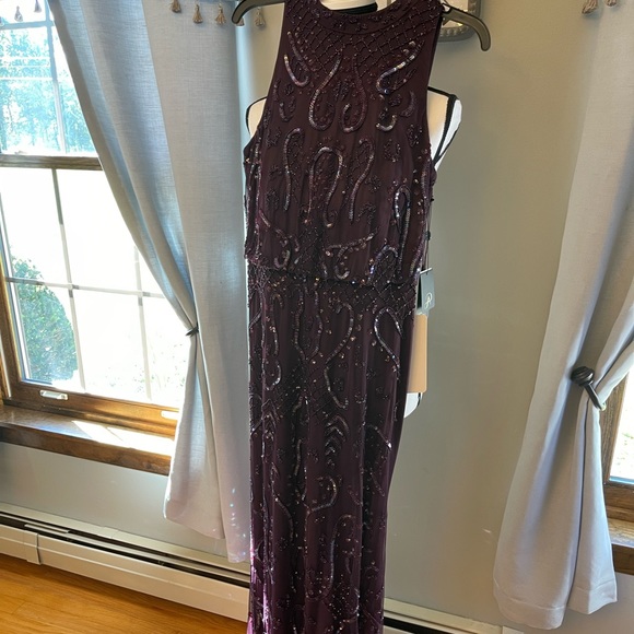 Adrianna Papell beaded mesh dress NWT - Picture 5 of 8